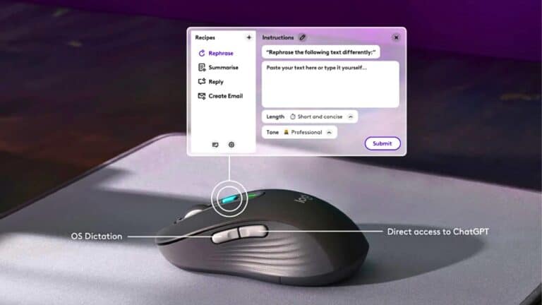 logitech ai souris