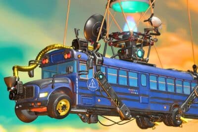 battle bus fortnite fin