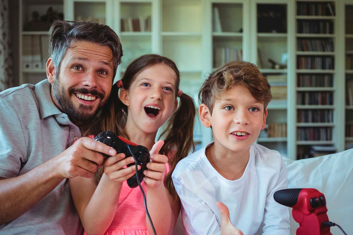 parents enfant jeux video